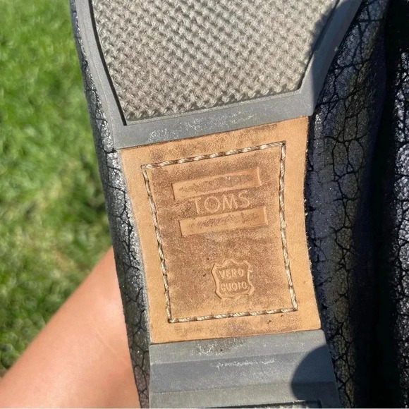 Toms One for One Genuine Leather Color-block Ballet Flats Size 7 - Picture 9 of 12